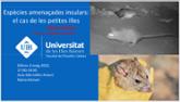 Conferncia: 'Espcies amenaades insulars: el cas de les petites illes' de Miguel McMinn