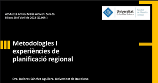 Metodologies i experincies de planificaci regional