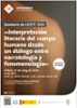 Seminaris de LiCETC 2023: Interpretacin literaria del cuerpo humano desde un dilogo entre narratologa y fenomenologa'